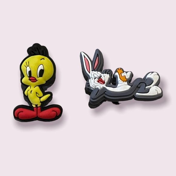 Looney Tunes 2PC Croc Charm Set / Jibbitz (Shoe Charms) - Picture 1 of 3